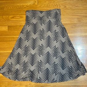 LuLaRoe Womens Large Azure Skirt Stretchy Tan with Dark Dots